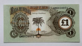 Bank Of Biafra,  One Pound,  Unc photo