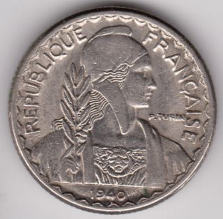 French Indochina - 1940 10 Cents Km 21.  1 Vietnam Laos Cambodia Se Asia Coin photo