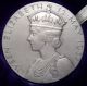 1937 George Vi Coronation Official Large Size Silver Medal With Case Exonumia photo 1