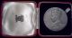 1937 George Vi Coronation Official Large Size Silver Medal With Case Exonumia photo 2
