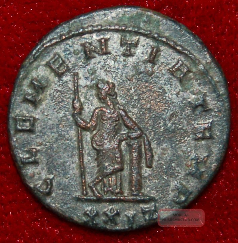 Ancient Roman Empire Coin Tacitus Clementia On Reverse Silvered ...