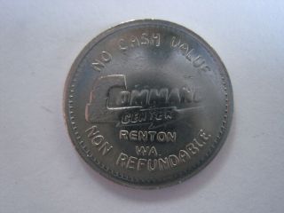 Command Center Arcade Renton Washington Token Coin 1107 - 5 photo