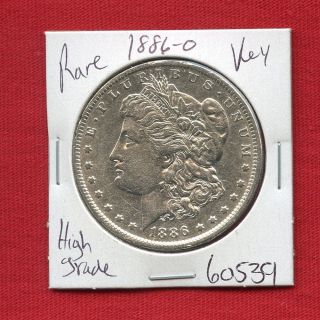 1886 O Morgan Silver Dollar 60539 Coin Us Rare Key Date Estate photo