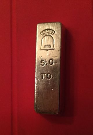 Very Rare Lcr 5oz.  999 Silver Bar Very Lowserial 0086 Not Seen 1,  Year On Ebay photo