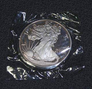 1992 Silver Eagle One Full Pound.  999 Fine Silver 16 Troy Ounces photo