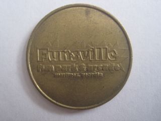 Vintage Funsville Fun Park & Arcade Martinez Georgia Token Coin 1120 - 5 photo