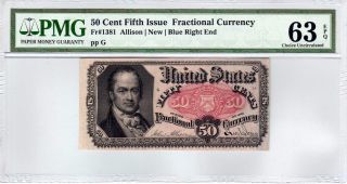 Fr.  1381 50 Cent Fifth Issue Fractional 