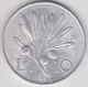 Italy - 1950 R 10 Lire Km 90 Au Pegasus Olive Branch Italian Coin Alum Italy, San Marino, Vatican photo 1