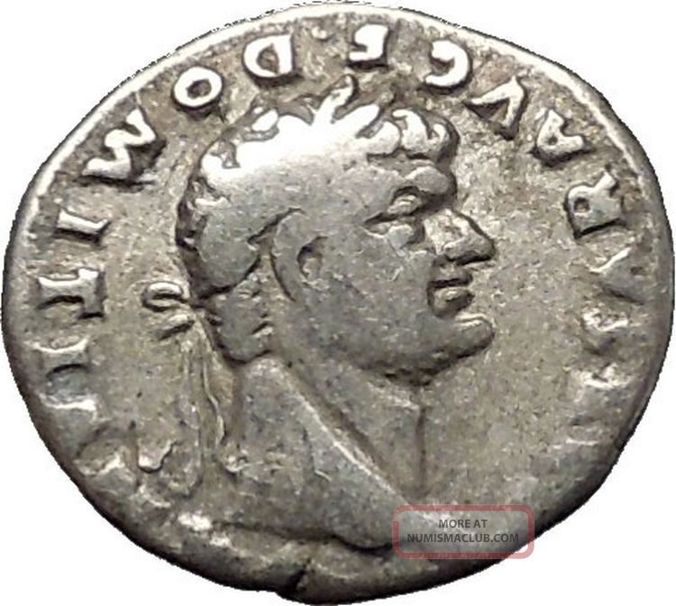 Domitian 76ad Silver Ancient Roman Coin Pegasus Winged Divine Horse I53278