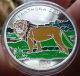 2004 Congo,  1000 Francs,  Lion,  Panthera Leo,  Silver,  Fauna Africa photo 1