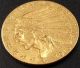 1915 Indian Head $2.  50 Gold Piece (quarter Eagle,  2 1/2) Gold (Pre-1933) photo 1