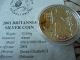 2001 1oz Silver Britannia Coin Uncirculated UK (Great Britain) photo 6
