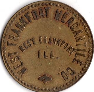 West Frankfort Illinois Frankfort Mercantile Co Good For Trade Token photo