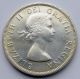 1957 Silver Dollar Unc Ms Brilliant Elizabeth Canada $1.  00 Coins: Canada photo 1