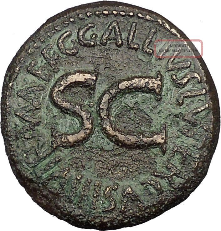 Augustus 16bc Big Authentic Ancient Roman Coin Large Sc I51104