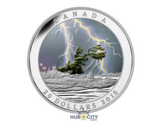 2015 $20 Weather Phenomenon: Summer Storm Silver Coin photo