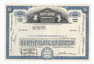 White Motor Company Stock Certificate photo