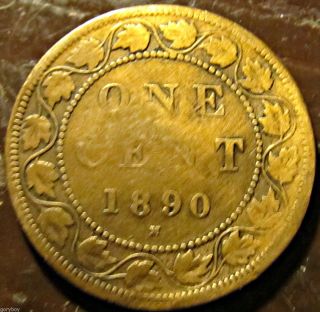 1890 - H Canada Large Penny Heaton Decent Cond. , photo