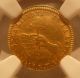 Mexico 1837 Do Rm Gold 1/2 Escudo Ngc Au - 55 Durango Coins: World photo 1