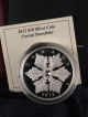2012 $20 Fine Silver Snowflake Proof Coin Canada Swarovski Crystal Coins: Canada photo 7