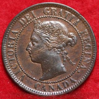 1884 Canada One Cent Foreign Coin S/h photo