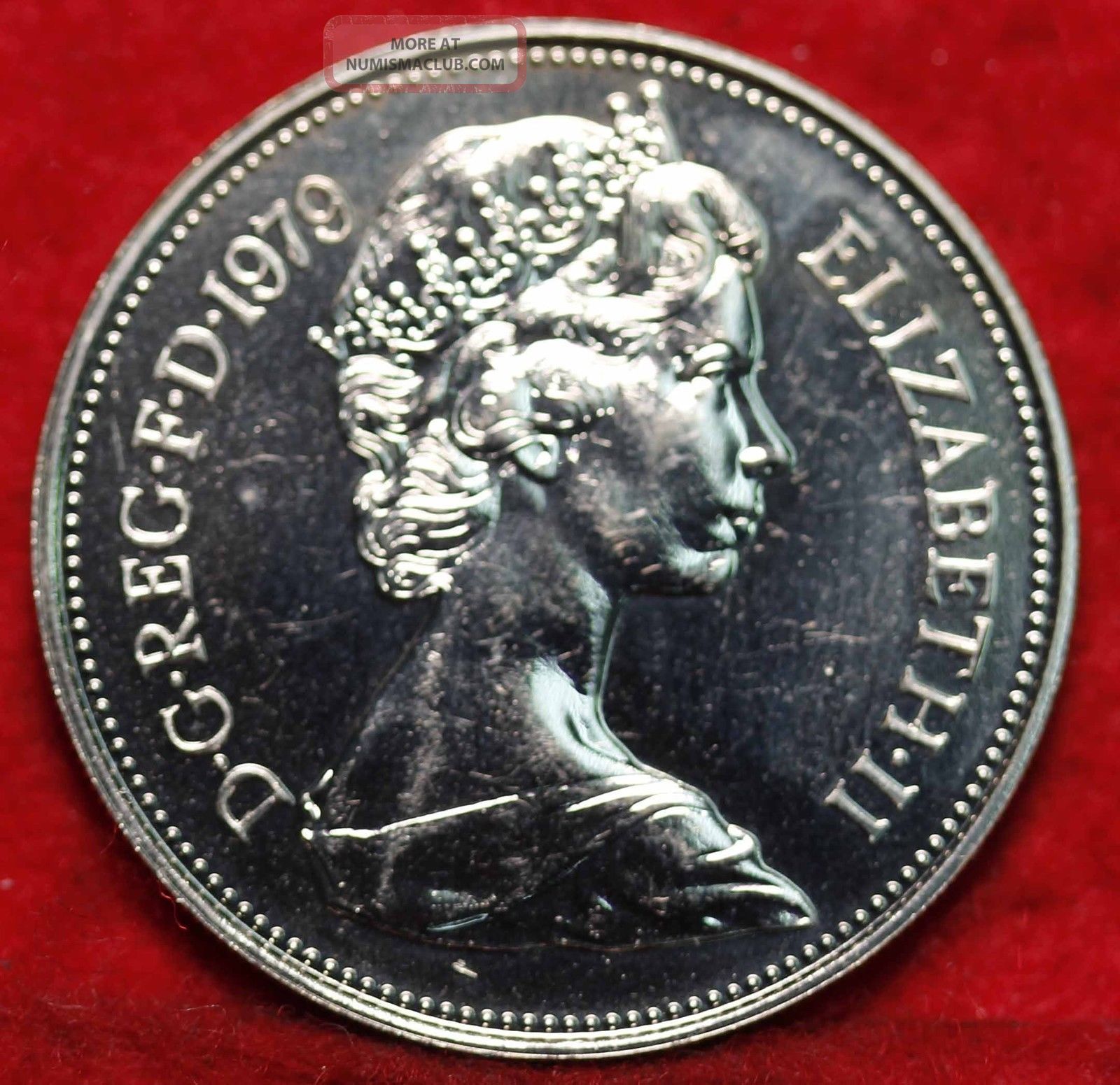 Uncirculated 1979 Great Britain 10 Pence Silver Foreign Coin S/h