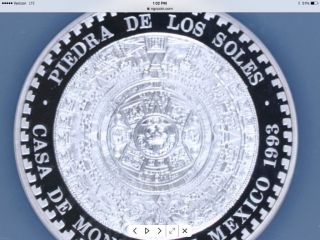 1993 Mexico 2 Oz Silver Coin Ngc 68 photo