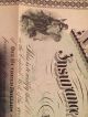 Vintage 1873 Stock Certificate Atlantic And Pacific Ins.  Company Of Chicago Stocks & Bonds, Scripophily photo 5