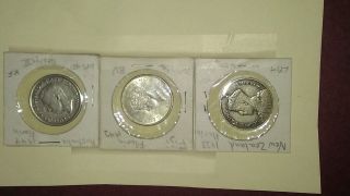 Great Britain Commonwealth South Pacific 3 Silver Florins photo