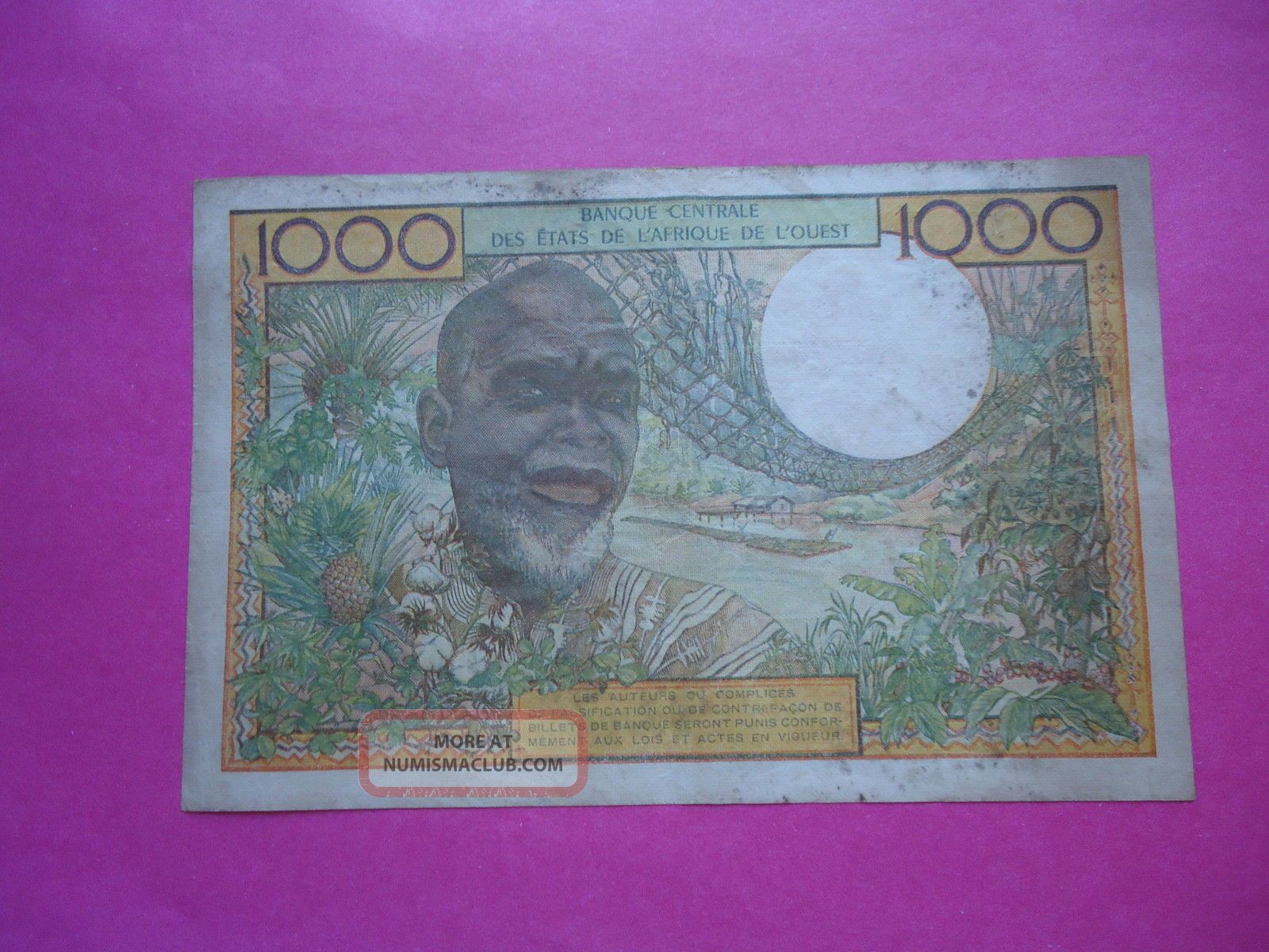 Other African Paper Money 1000 Francs