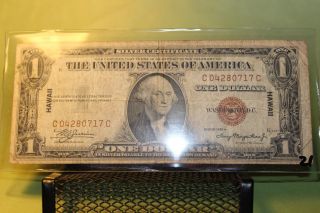 Old 1935 Hawaii $1 Silver Certificate photo