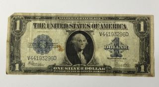 1923 Large $1 Silver Certificate Blue Seal photo