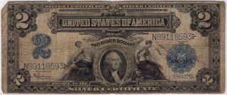 1899 Series $2 Two Dollar 