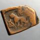 Taxila Ae 1.  5 Karshapana_welcomed Alexander Great_elephant,  Lion & Swastika Coins: Medieval photo 1