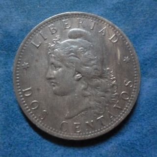 Argentina Bronze Coin 2 Centavos,  Km33 Au 1883 (patacon) photo