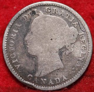 1882a Canada Silver Ten Cents Foreign Coin S/h photo