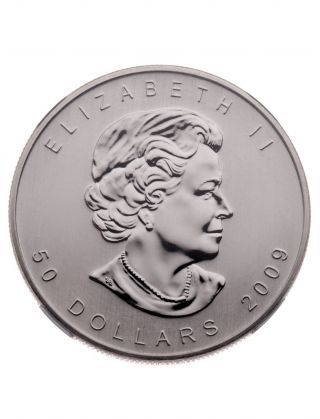 2009 $50 Palladium Canadian Maple Leaf Coin.  9995 1 Oz.  (bu) photo