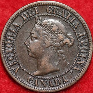 1892 Canada One Cent Foreign Coin S/h photo