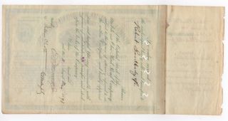 1893 Mobile & Ohio Railroad Company Stock Certificate photo