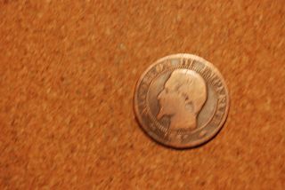 France 1855a 5 Centimes photo