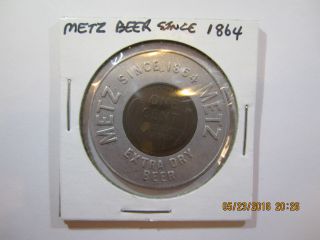 Encased 1949 Wheat Penny From Metz Beer Since 1864 photo