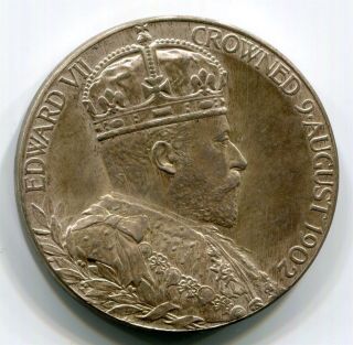 Great Britain - 1902 Edward Vii & Alexandra Coronation Medal photo