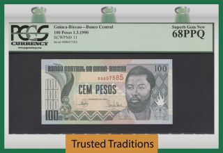 Tt Pk 11 1990 Guinea - Bissau 100 Pesos 