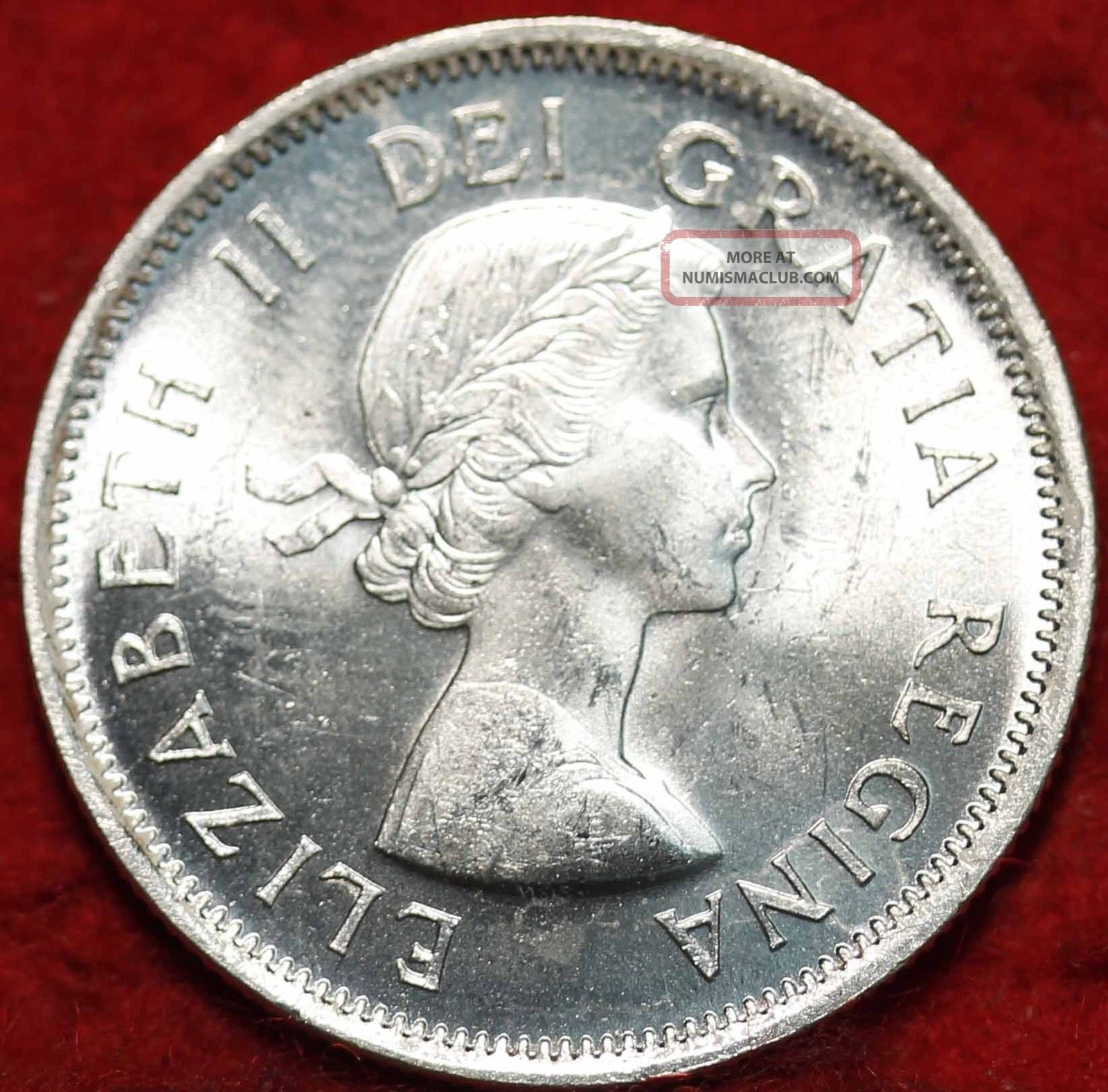 Uncirculated 1955 Canada 25 Cents Silver Foreign Coin S/h Coins: Canada photo