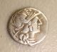 138 Bc C.  Renius,  Juno Reverse Ancient Roman Republic Silver Denarius Vf Coins: Ancient photo 1
