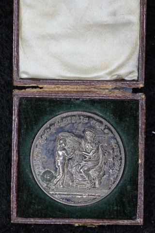 Wonderful Wesleyan Connexion School Silver Medal - Dublin 1858 photo