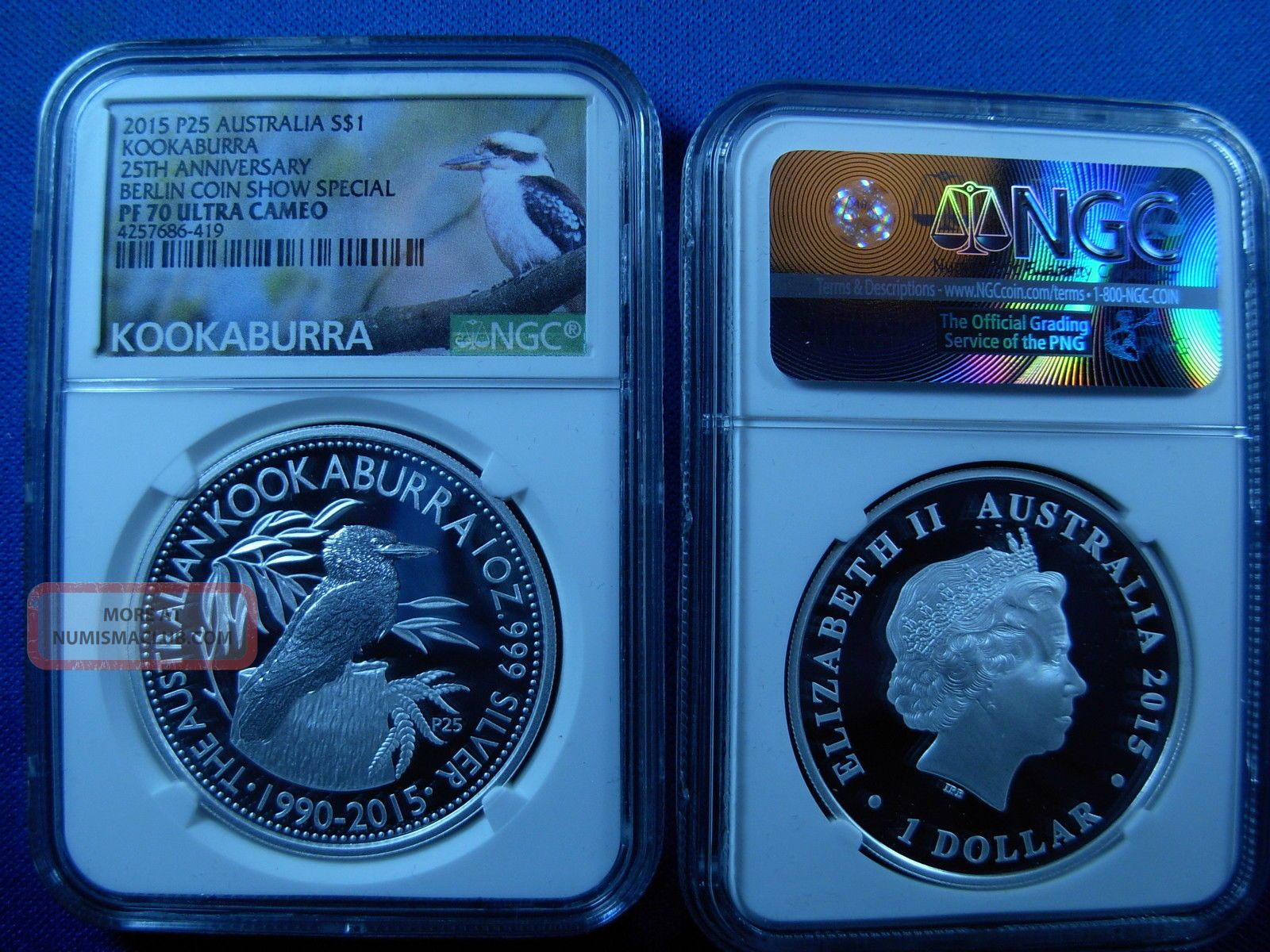 2015 25th Anniv.  - Kookaburra S$1 Berlin Coin Show Special Ngc Pf - 70 Ultra Cameo Australia photo