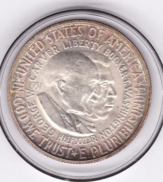 1951 S Washington - Carver Half Dollar (90 Silver) Coin photo