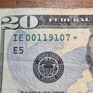 20$ Star Bank Note Twenty Dollar Bill In Series 2006 Rare. photo