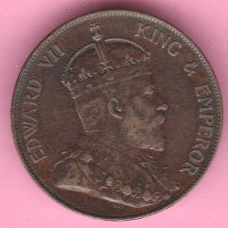 Hong Kong - 1904 - One Cent - King Edward Vii - Rarest Copper Coin - 5 photo